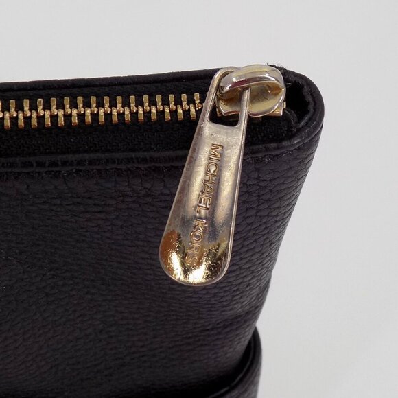 Michael Kors Jet set Tote shoulder bag Black Pebble Leather Medium - Picture 13 of 13